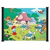 Iron Maiden Album: «The Smurfs Cartoon: Fabric Wall Scroll Poster (42 x 32 inches)» (Front side)
