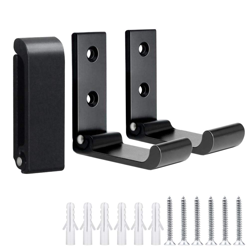 SNAGAROG 3 Pcs Folding Coat Hooks, Aluminum Wall Mount Hook Foldable Wall Hook Single Coat Hooks Home Storage Hooks Coat Hook for Kitchen Bathroom Bedroom Living Room Wall Door Cabinet (Black)