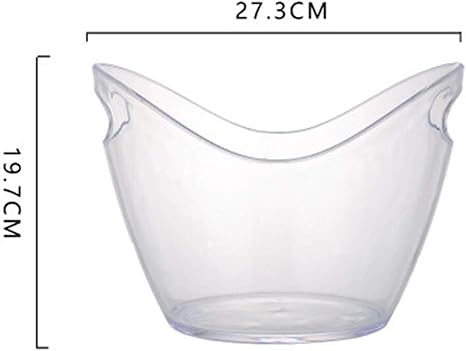 Amazon 氷のバケツ アクリルの白い透明なアイスバケツの氷の容器シャンパンアイスバケツハンドルバーktv用品赤ワインビールパーティーバケツ Color 4l 27 3xh19 7 アイスペール トング オンライン通販