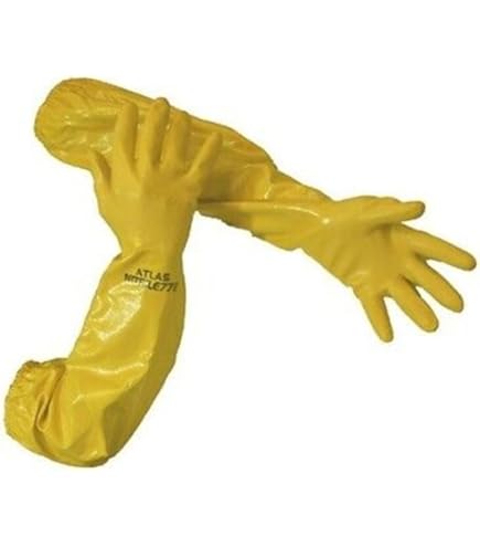 Atlas 772 26-inch Nitrile Large Elbow Chemical Resistant - View #3