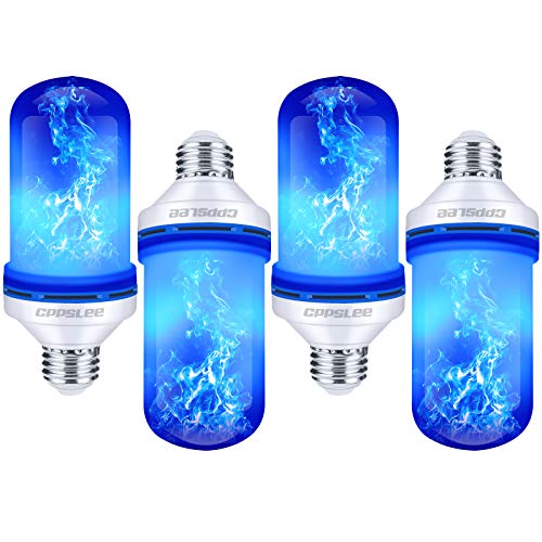 CPPSLEE Christmas Decorations LED Flame Light Bulbs, 4 Modes Fire Light