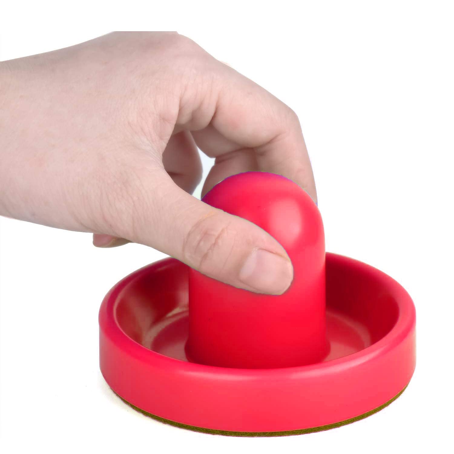 INSCOOL Air Hockey Pushers and Pucks - Air Hockey Paddles and Goal Handles Replacement Accessories for Game Tables (4 Pushers, 8 Pucks)