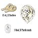 Treasures Gifted Silver & Gold Confetti Balloons - Clear Confetti Balloons - 12