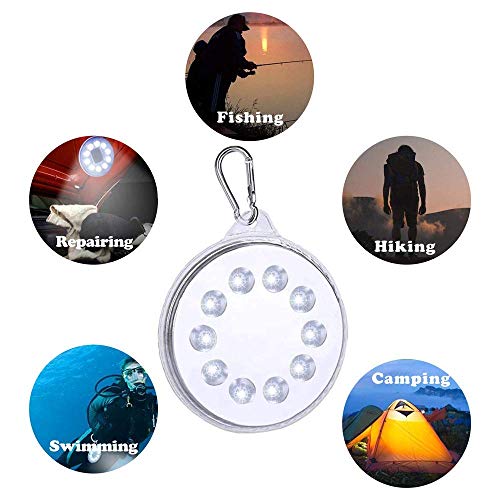 Solar Camping Light, Magnetic Solar-Powered White LED Light Waterproof IPX7 Portable Spotlight Dual Solar and USB Charging Lantern Outdoor Activities, Hiking, Exploration Cellphone Emergency Charging - Thumbnail 6