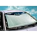 Dash Designs 23 inch Universal Fit Retractable Auto Windshield Sunshade for Ford F-150 Trucks, Most SUV, Honda Civic