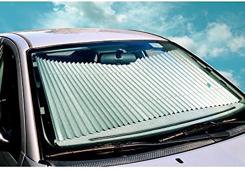 Dash Designs 17 inch Universal Fit Retractable Auto Windshield Sunshade fits 99-05 Mazda Miata MX5 and Other Compact coupes