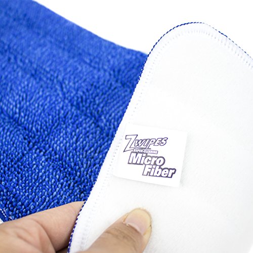 Zwipes 16" Microfiber Flat Mop Replacement Pad | Use Wet or Dry | Also Fits Libman Rubbermaid Reveal Bona 16" Mop Head Frames - Thumbnail 2
