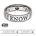 Star Wars I Love You, I Know Ring Special Edition Premium Gift Couple Han Leia