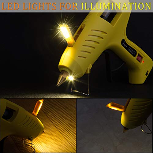 Joypea Hot Glue Gun with LED Light,60/100W Full Size Dual Power High Temp Heavy Duty Melt Glue Gun Kit,Including 10pcs Glue Sticks for DIY, Decoration, Crafts, Household - Thumbnail 3
