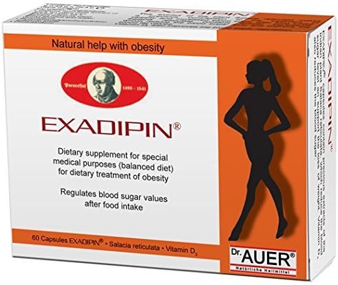 EXADIPIN® capsules - Regulates blood sugar values after food intake, 60 capsules / pk