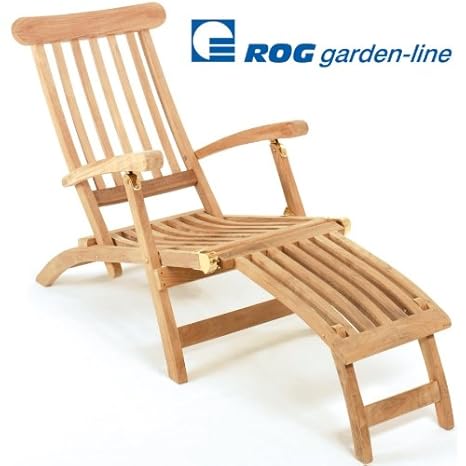 ROG garden-line TL8008: TEAK LIEGESTUHL DECKCHAIR SAN MIGUEL