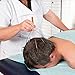 Body Back Scalp Massager, Head Scratcher, Manual Head Massager for Stress Relief, Relaxing Scalp Scratcher, Tingler for Gentle Hair Stimulation (Blue)