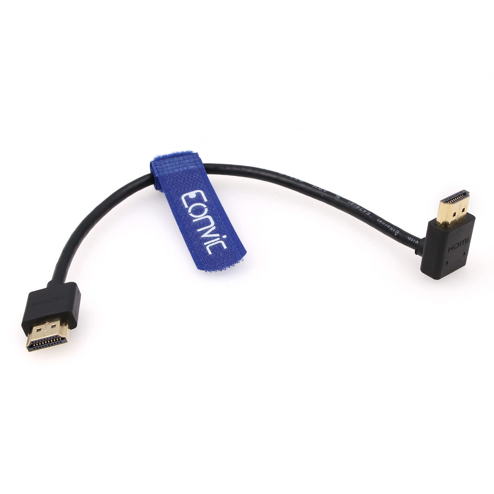 EONVIC HDMI to HDMI Cable 8K 3D 1080P HD HDMI 2.1 Cable with Ethernet High Speed HDMI Male to Male Flexible Cable for Sony a7siii, Atomos ninja, Shinobi Monitor, BMPCC4k