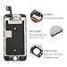 For iPhone 6S Screen Replacement Black LCD Digitizer Display Touch Full Assembly with Front Camera，Facing Proximity Sensor，Ear Speaker，Repair Tools and Screen Protector