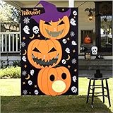 Max Fun DIY Halloween Bean Bag Toss Games with 3 Bean Bags for Kids Party Favor