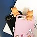 iPhone 6s Plus 3D Animal Cell Phone TPU Case Cute Welsh Corgi Peeking on Top Slim Flexible Crystal Silicone Protective TPU Skin Case Cover for iPhone 6 Plus(iPhone 6s Plus/6 Plus, Corgi Pink)