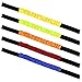 TecUnite 10 Pieces 3-Legged Race Bands Elastic Tie Rope Ruffle Race Strap for Relay Race Game, Carnival, Field Day, Backyard, 5 Colors