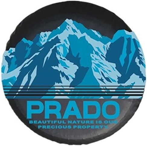 PVC 15 Inches Blue Spare Tire Cover Car Spare Wheel Cover Compatible For Toyota Prado 27"-30"