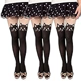 Women's Cat Tail Hosiery Pantyhose Tattoo Legging Tights