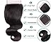 Brazilian Human Hair Body Wave Bundles With Closure 10A Virgin Hair Bundles 12 14 16 Body Wave 3 Bundles With Free Part Closure 12 Inch Natural Color