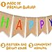 Highly Recommended Happy Birthday Burlap Banner - Multicolored Tassels Design Colorful Ribbon For Kid Baby Adults Birthday Party Decorations