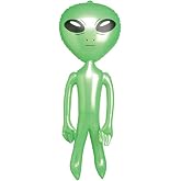 Rhode Island Novelty 5 ft Green Inflatable Martian Alien Prop Toy Decoration