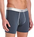SAXX Platinum Boxer Brief, M, Slate / Silver