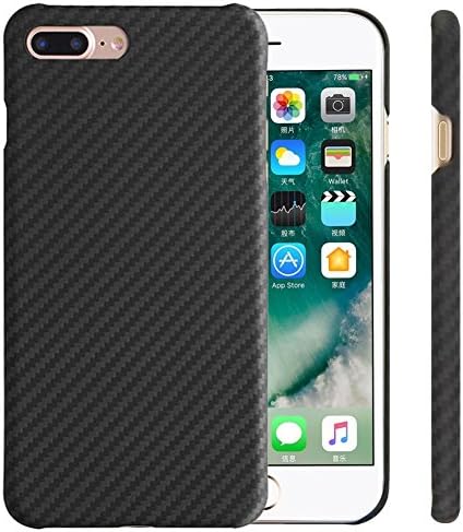 iPhone 7 Plus,YHZO iphone 7+ phone case Fiber Military Standard Protective Lightweight Shell Protective for iPhone 7 Plus (Black)
