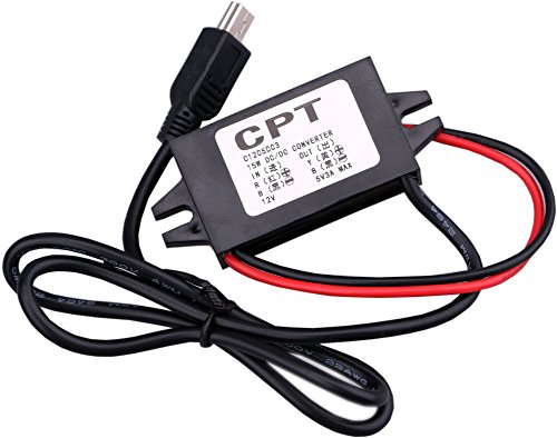 Yeeco DC to DC Buck Converter Voltage Regulator 8-22V to 5V 3A/15W Power Adapter 12V to 5V Min USB Cable Connector Car Charger Power Supply Volt Regulated Converters Transformer
