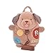 Me Too Baby Cartoon Plush Backpack Anti-lost Shoulder Bags for 1-3 Years Old Kids (Brown Dog)