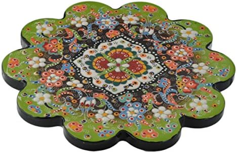 Nimet Classical Turkish Porcelain Trivet 18cm by Paykoc N50007 Light Green