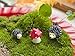 Ginsco 8pcs Miniature Fairy Garden Dollhouse Villa Style DIY Kit