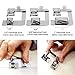 Sewing Machine Presser Foot KINGSO 3 Sizes Rolled Hem Pressure Foot Snap-On Presser Walking Foot for Low Shank Sewing Machine, Singer, Baby Lock, Brother, Janome (1/2'',3/4'',1'') (3 Sizes)