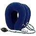 HailiCare Inflatable Cervical Neck Traction Device, Effective and Instant Relief for Chronic Neck and Shoulder Pain, Cervical Collar Adjustable (Blue)