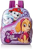 Nickelodeon Big Girls Paw Patrol Multi Compartment 14 Inch Backpack, Purple, One Size