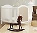 Storkcraft Rosehill Upholstered 3-in-1 Convertible Crib, White/Sand, Easily Converts to Toddler Bed or Day Bed Three Position Adjustable Height Mattress (Mattress Not Included)