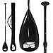 BPS Carbon and Fiberglass Shaft Paddles Koru and Classic Padddles 2-Piece (Carbon Fiber Shaft - Classic Black, 2-Piece SUP Paddle)