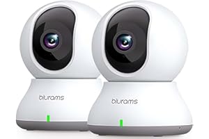 blurams Pet Camera, 2K Home Security Camera for Baby/Elder/Pet, Motion Tracking, 2-Way Audio, IR Night Vision, 360° View Home
