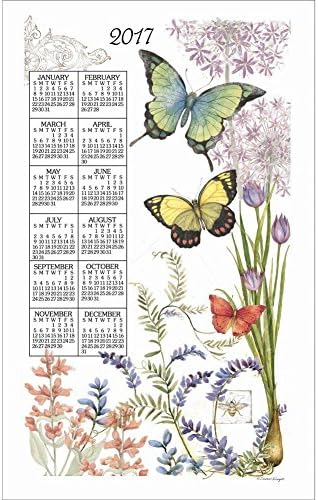 2017 Serendipity Linen Kitchen Towel Calendar