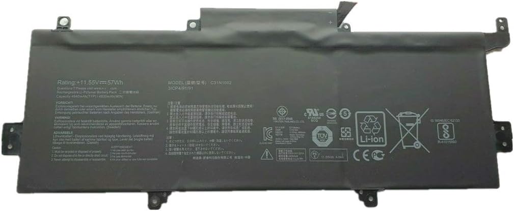7XINbox C31N1602 11.55V 57Wh Laptop Battery Replacement for ASUS Zenbook U3000U UX330 UX330U UX330UA UX330UA-1A UX330UA-1B 0B200-02090000 - Image 3