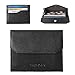 Teemzone RFID Small Wallet for Men Credit Card Holder Minimalist Coin Wallet (Black)