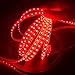 FAVOLCANO LED Strip Light Red 16.4FT 5M SMD3528 IP65 Waterproof 600LEDs 120 LEDs/M Flexible Rope Light for Halloween Thanksgiving Car Bar Club Home Decoration