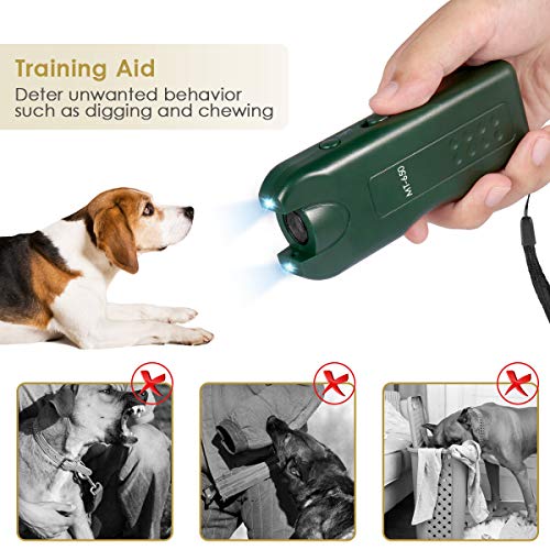 Quenta Handheld Dog Repellent, Ultrasonic Infrared Dog Deterrent, Bark Stopper + Good Behavior Dog Training - Thumbnail 3