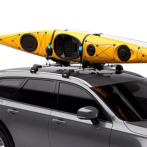 Kingdely Non Scratch Tie Down Strap Lockable Roof Rack Straps with 3