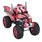 BIOZEA Building Toys Pullback Pickup Truck SUV Car Toy Educational Construction Engineering Building Car Block Set 213 PCS DIY Assembly Technic Toy Enlighten Children’s Brain
