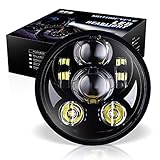 SEALIGHT 5-3/4 5.75-inch LED Headlight for Harley Davidson Motorcycle, LED Projector Headlight