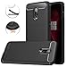 OnePlus 6T Case, Dretal Carbon Fiber Shock Resistant Brushed Texture Soft TPU Phone case Anti-Fingerprint Flexible Full-Body Protective Cover for OnePlus 6T (6.4 Inches) (Black)