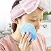 6PCS Oval Shape Soft Powder Puff Make Up Cosmetic Facial Cleansing Exfoliating Sponge Puff Natural Seaweed Cleansing Puff for Makeup Removal(Color Random)