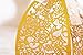 KAZIPA 50pcs Gold Floral Favor Boxes, 2