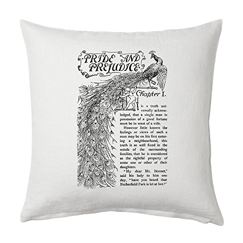 Universal Zone Pride and Prejudice by Jane Austen Pillow Cover, Book